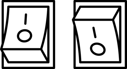 스위치 버튼 일러스트 