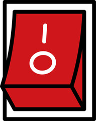 스위치 버튼 일러스트 