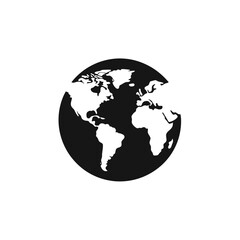 Abstract globe icon vector graphic scalable design for global business and technology