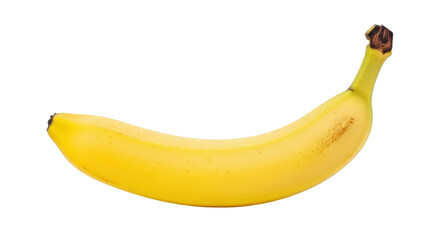 Isolated tropical banana fruit, peeled, ready to eat  a healthy and sweet snack and dessert food © Sindre