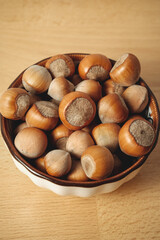 Freshly harvested hazelnuts ready for culinary delights