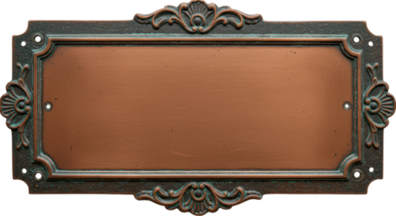Empty sign: Elegant frame and sign for text. perfect for an empty message for advertisement. A beautifully crafted frame, in a luxurious style, perfect for home and business use.