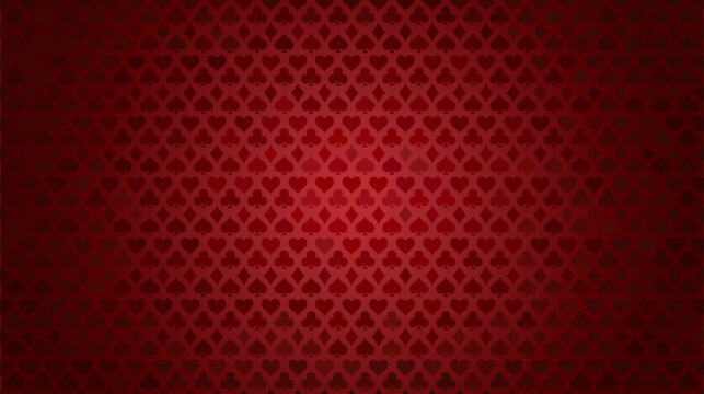 Colorful background with card suits. Picture spades, hearts, diamonds, clubs. Background for gambling, casino advertising. Vector background 10 eps..	