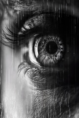 Cinematic Close-up of an Eye. Generative AI