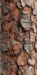 Close-up of rough, textured pine bark
