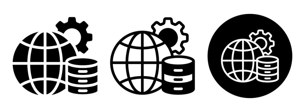 Master Data Icon Collection Glyph & Mixed Style