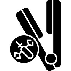 Hair Straightener Icon Vector Element