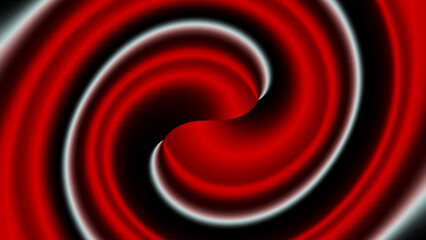 Abstract red black white neon color blur gradient background. Swirl textured backdrop. Luxury template. Premium banner. Tech card. Cover design. Layout. Spiral vortex. Bright hue trippy pattern. Flyer