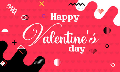 Happy Valentine’s Day Love Celebration Abstract Background