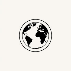 earth globe vector illustration