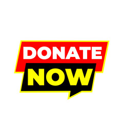 DONATE NOW png, charity concept tag, social cause label, fundraising design, minimal transparent art
