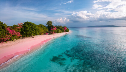 Explore The Stunning Pink Sands And Clear Waters Of Pink Beach In Indonesia S Tropical Paradise