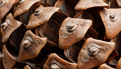 A Captivating Close Up Of Layered Pine Cone Textures Showcases Their Intricate Beauty And Natural Forms Inviting Viewers To Explore The Details Of Nature S Design