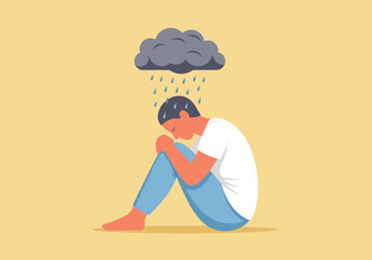 Serene illustration of a woman finding deep peace in nature, promoting mental health and wellness through mindfulness practices and self-care