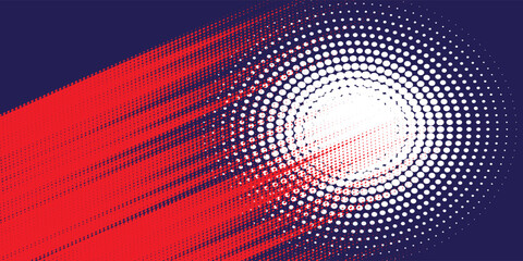 Fototapeta premium Dots halftone yellow and dark blue color pattern gradient grunge texture background.