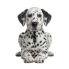 Lounging Dalmatian puppy