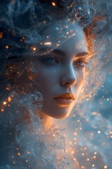 beautiful abstract image of a woman