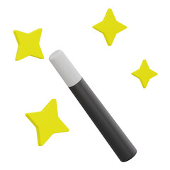 3D Magic Wand Selection Tool Icon for Photo Editing © aamiansyah