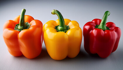 Paprika Pepper Red Orange And Yellow Color