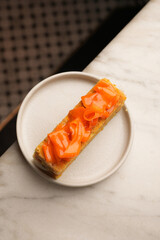 Multilayered Orange Cake with Fruit Glaze