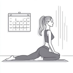 The icon for mobility training is depicted as a modern calendar line illustration