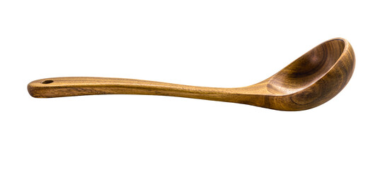 rustic, decorative, wooden spoon, made in Brazil, vintage on isolated white background