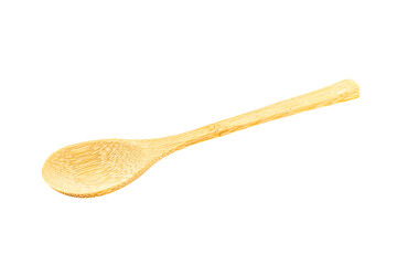 rustic, decorative, wooden spoon, made in Brazil, vintage on isolated white background