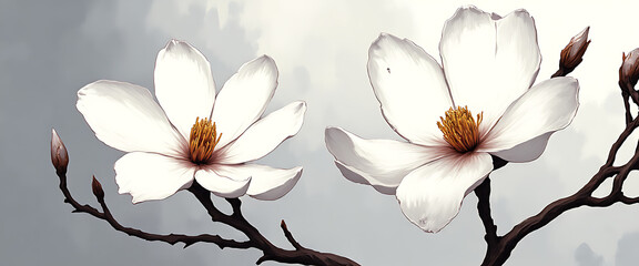 Luxury floral wallpaper featuring 3D embossed blossoms with gold, silver, and marble textures, elegant botanical mural in rich colors, abstract illustration for art prints, seamless 4K decorative back