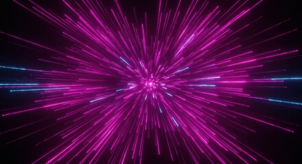 Obraz premium Abstract Radiant Light Trails