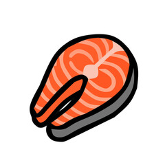 Salmon Fish Vector Icon