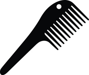 Comb silhouette, Comb vector design, Comb silhouette art design