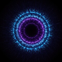 Abstract Digital Vortex of Light Particles