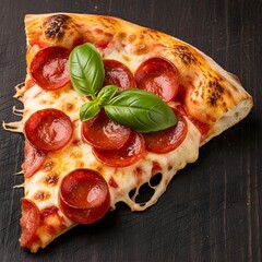 Pepperoni Pizza Macro Shot