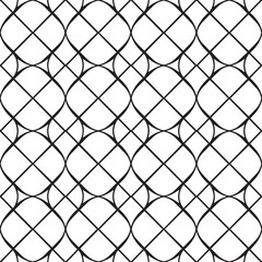 Fototapeta premium Abstract Black Oval Geometric Vector Pattern Illustration