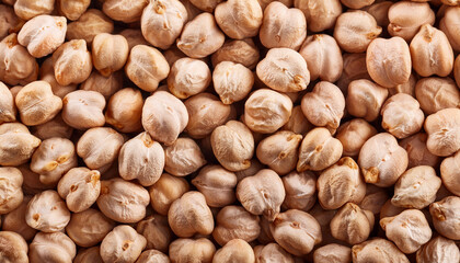 Dried Chickpea Beans Close Up Background