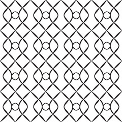 Naklejka premium Abstract Black Oval Geometric Vector Pattern Illustration