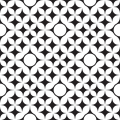 Abstract Black Oval Geometric Vector Pattern Illustration