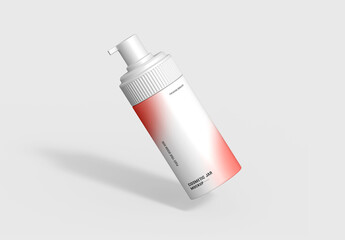 Floating Pump Bottle Packaging Mockup