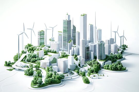 A modern 3D eco urban visualization