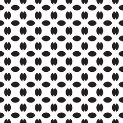 Abstract Black Oval Geometric Vector Pattern Illustration