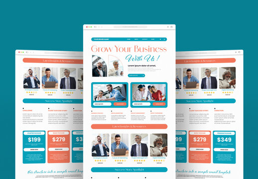 Business Email Newsletter Template for Marketing