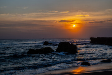 Sunset at Canggu beach in Bali