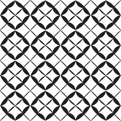 Abstract Black Oval Geometric Vector Pattern Illustration