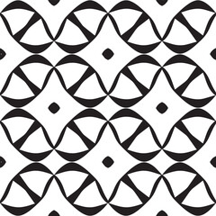 Abstract Black Oval Geometric Vector Pattern Illustration