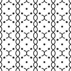Abstract Black Oval Geometric Vector Pattern Illustration