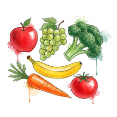 healthy food vector design
