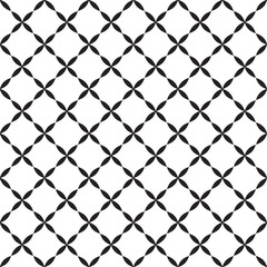 Abstract Black Oval Geometric Vector Pattern Illustration