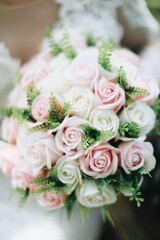 wedding bouquet of roses