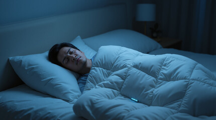 Peaceful Rest on Comfortable Bed