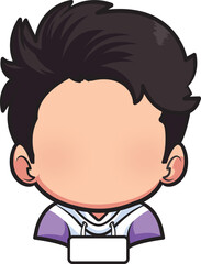 Faceless Chibi Boy Character Avatar Creator Asset